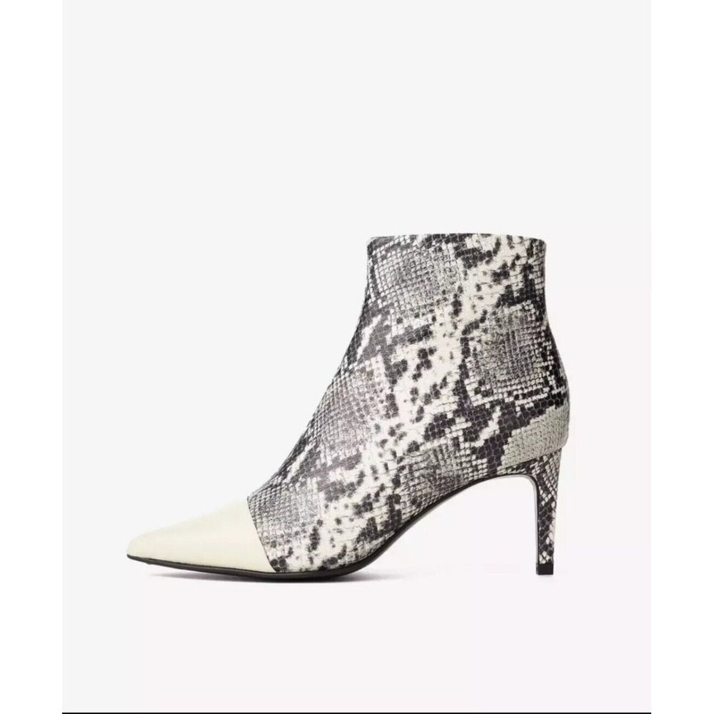 Rag and Bone Black and White Beha Snakeskin Boots Size EU39 US 9 $575.00 NEW